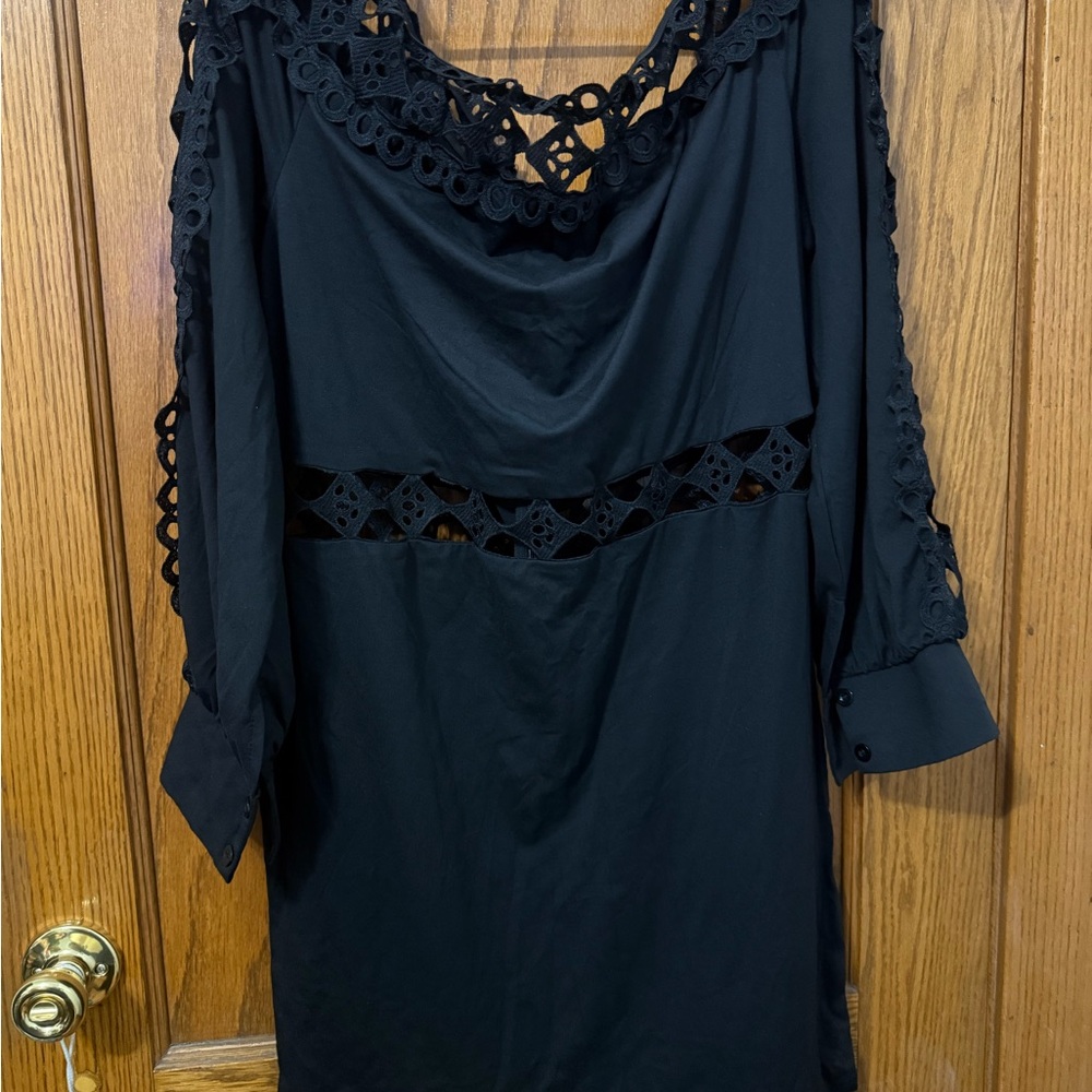 Elegant Black Lace Dress
